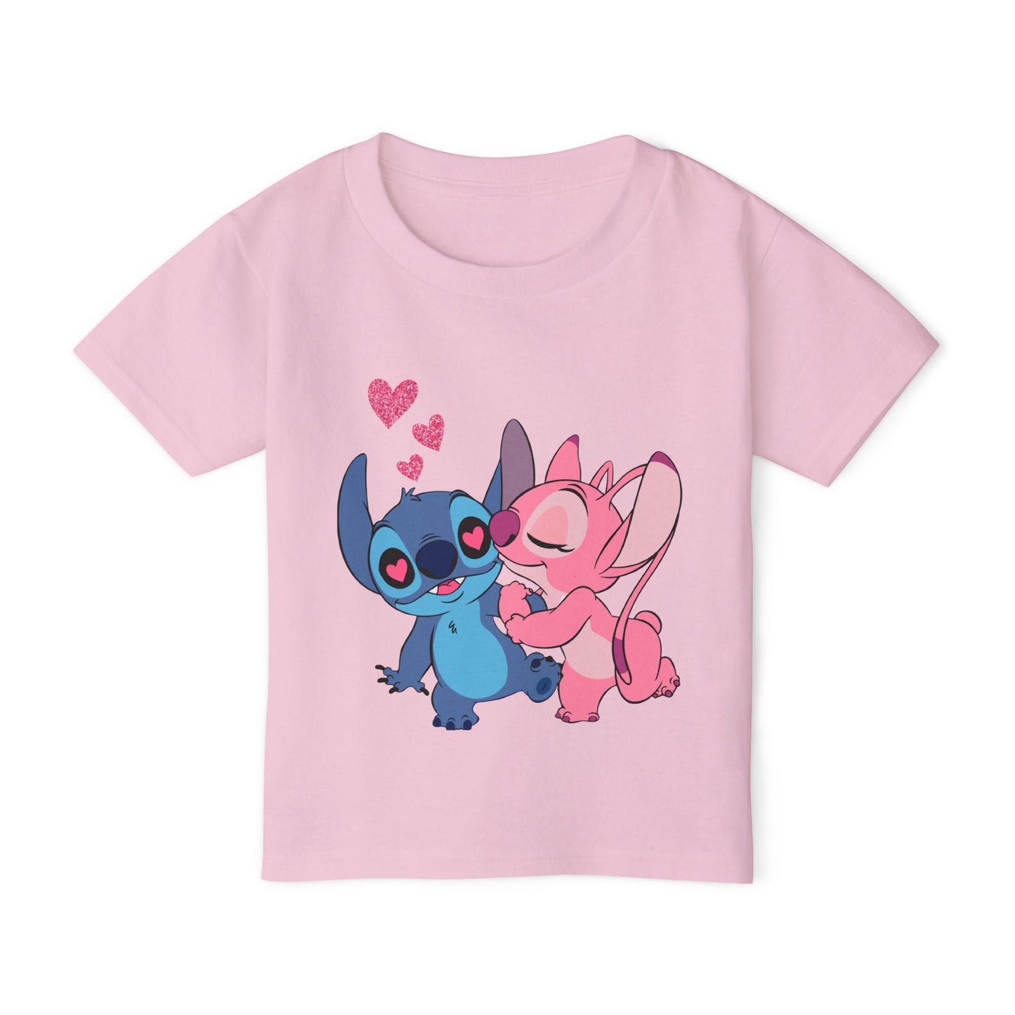 Valentines Stitch Kisses Heavy Cotton™ Toddler T-shirt