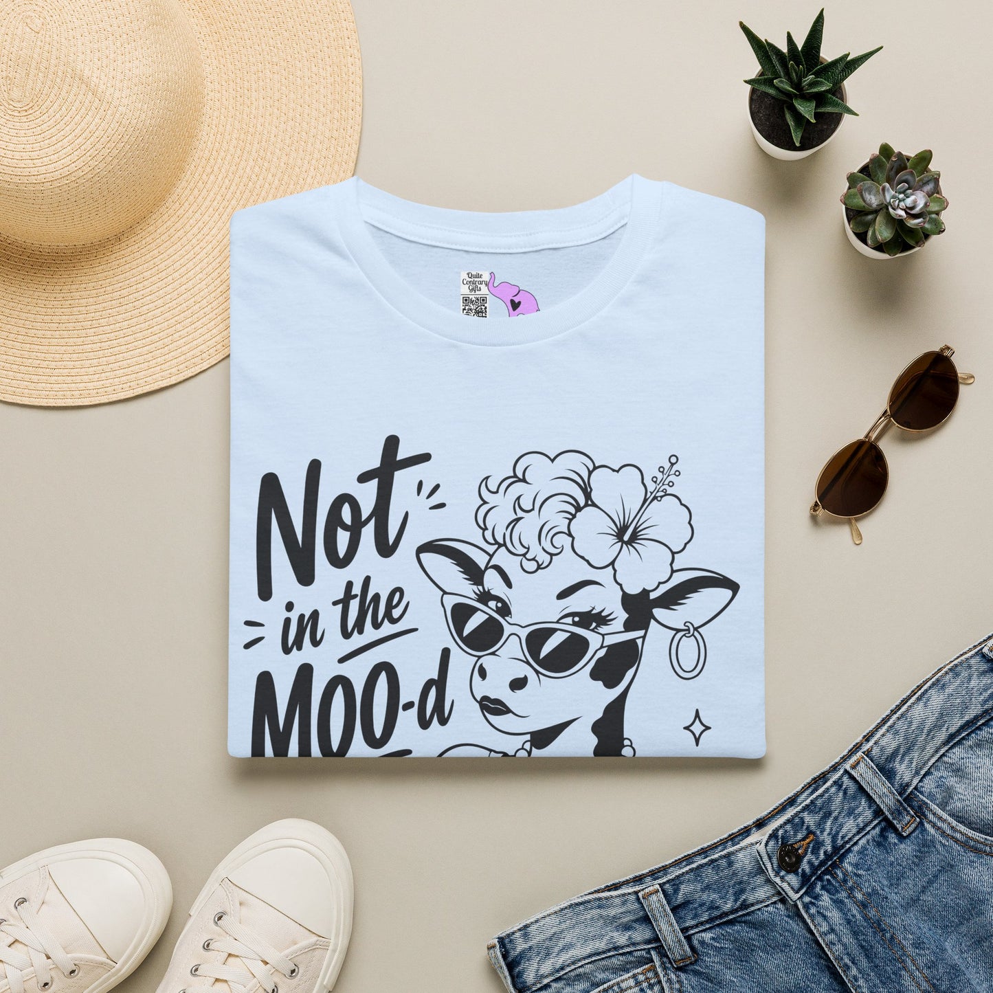Not in the Moo-d Adult T-shirt