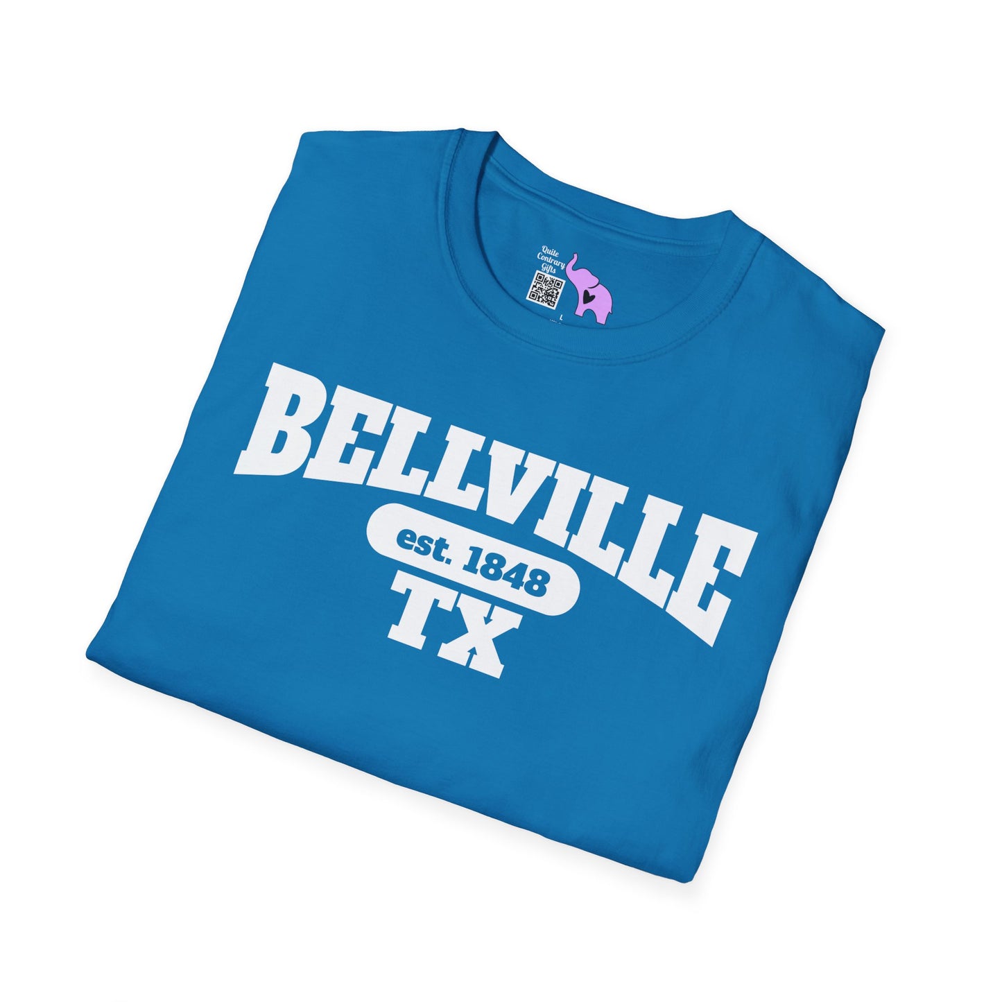 Bellville Tx Est. 1848 Adult T-shirt