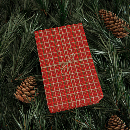 Santa’s Workshop Stripes Wrapping Paper