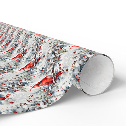 Crimson in the Snow Wrapping Paper