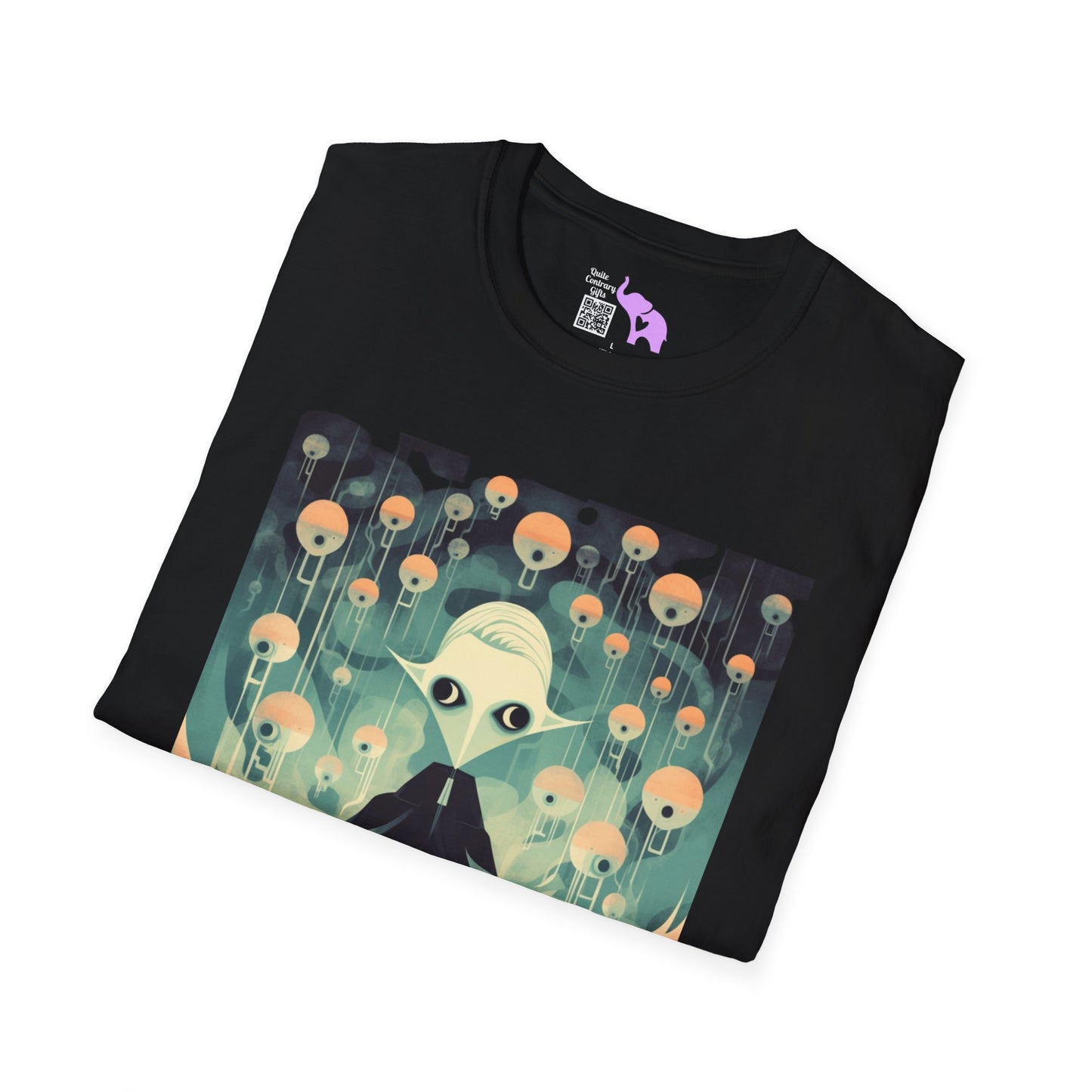 Creepy Ghost 10 Adult T-shirt
