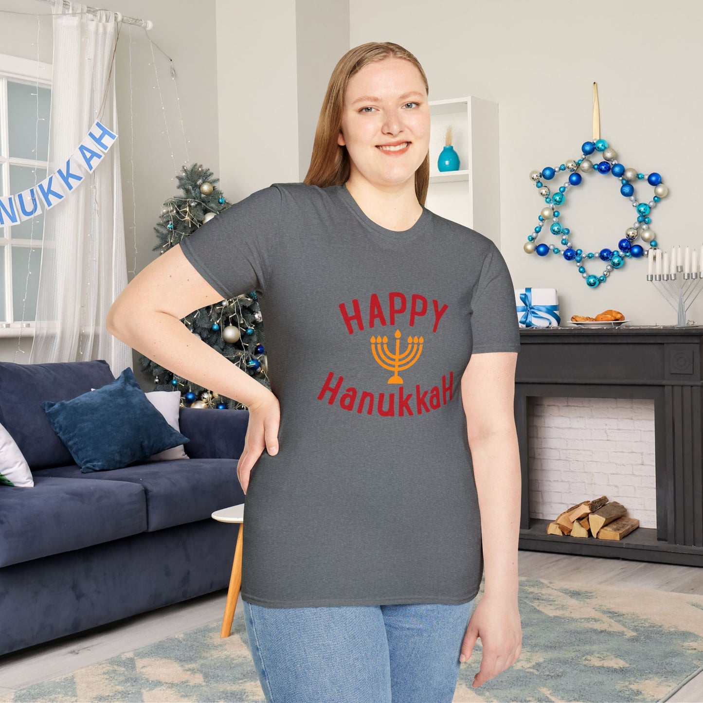 Happy Hanukkah Adult T-shirt