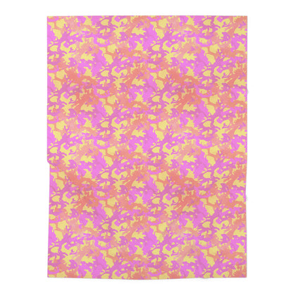 Sunset Sorbet Camo  Baby Swaddle Blanket