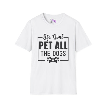 Life Goal Pet All The Dogs Adult T-shirt
