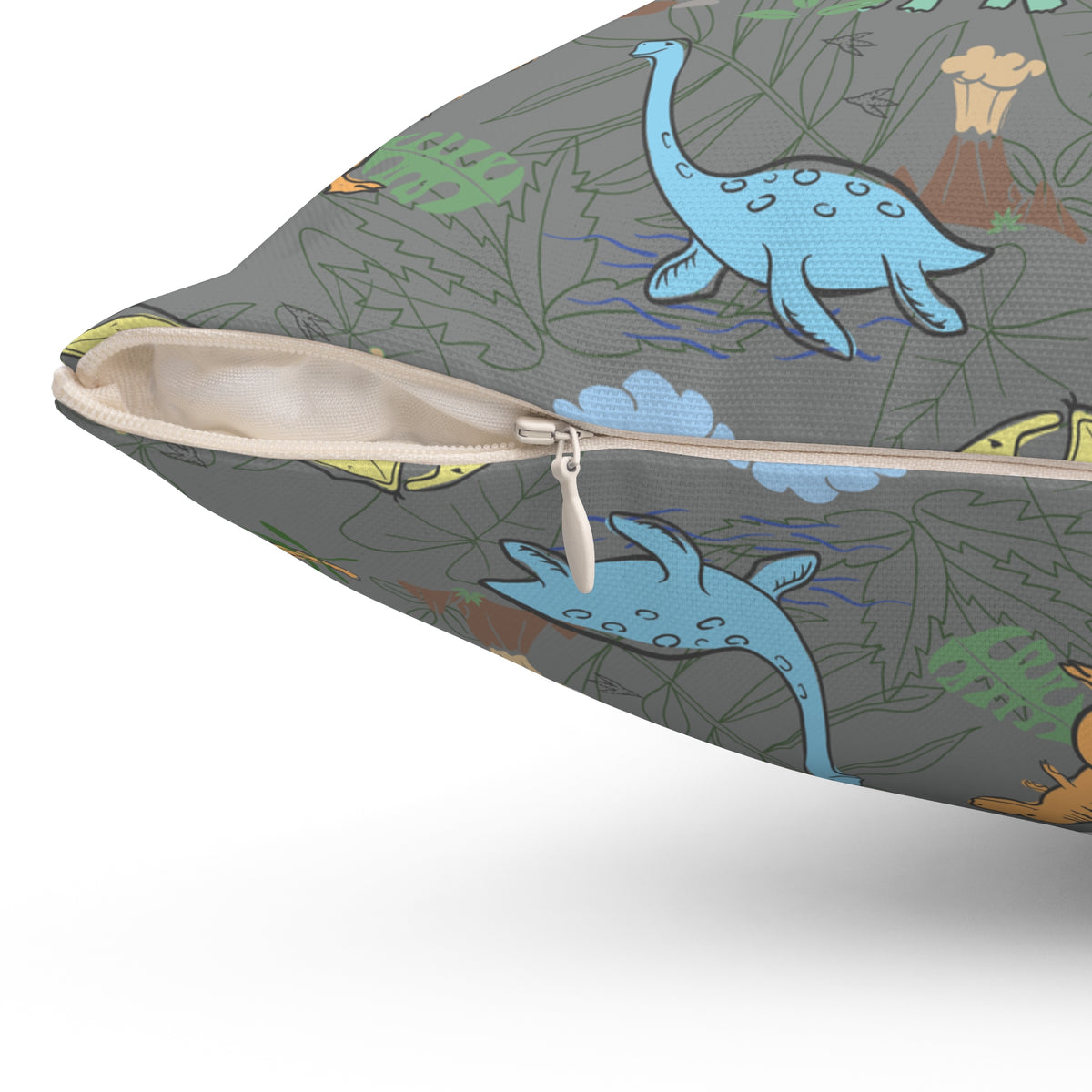 Prehistoric Playtime Throw Pillow