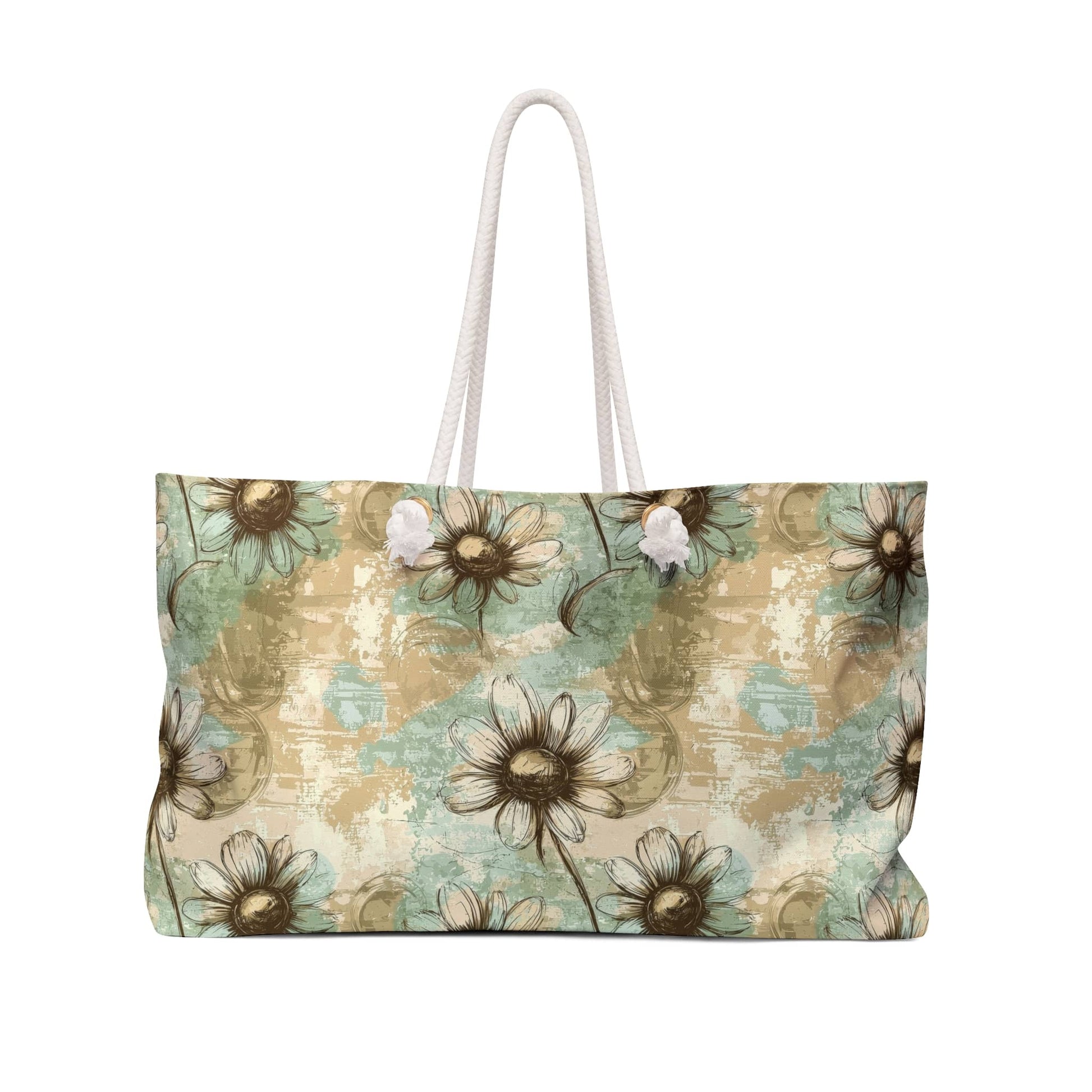 Worn Meadow Daisies Weekender Bag