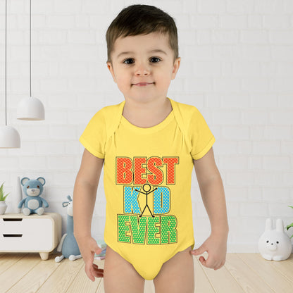 Best Kid Ever (Colorful) Infant Baby Rib Bodysuit