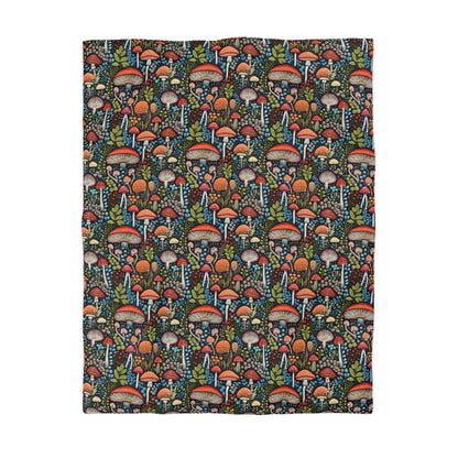 Shroom Bloom Microfiber Duvet Cover