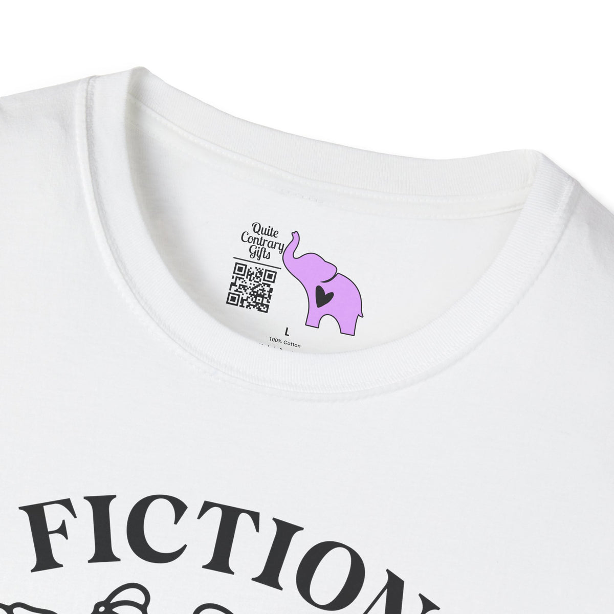 Fiction Addiction (Flowers, Open Book) Adult T-shirt