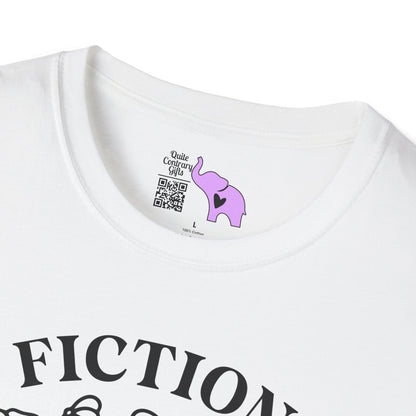 Fiction Addiction (Flowers, Open Book) Adult T-shirt