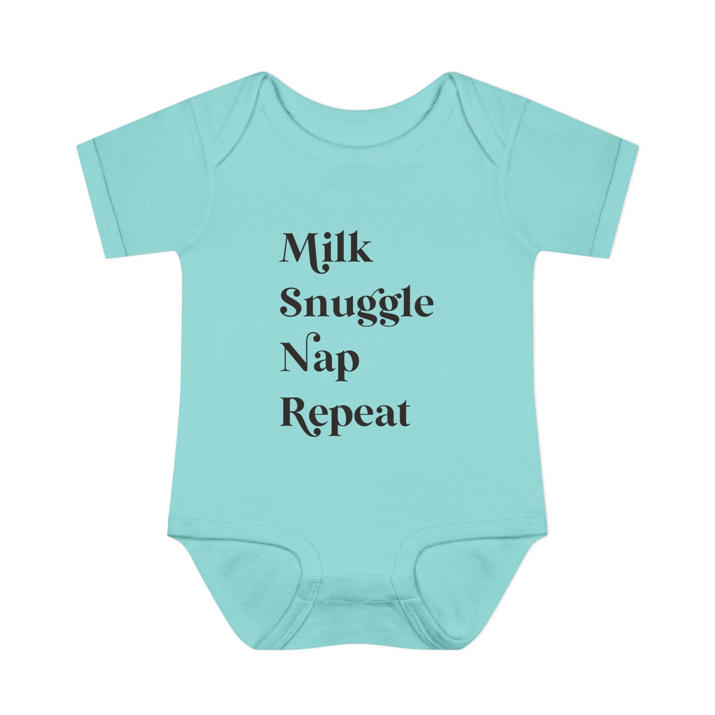 Milk Snuggle Nap Repeat Infant Onesie