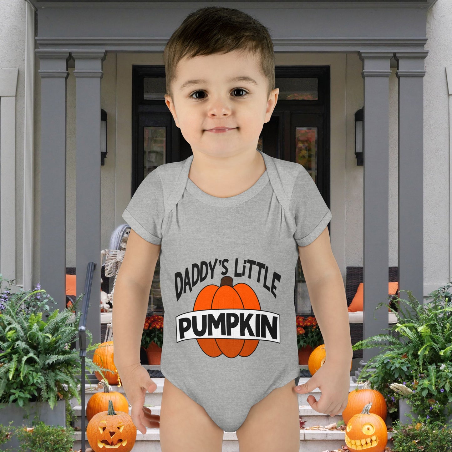 Daddy's Little Pumpkin Infant Baby Rib Bodysuit