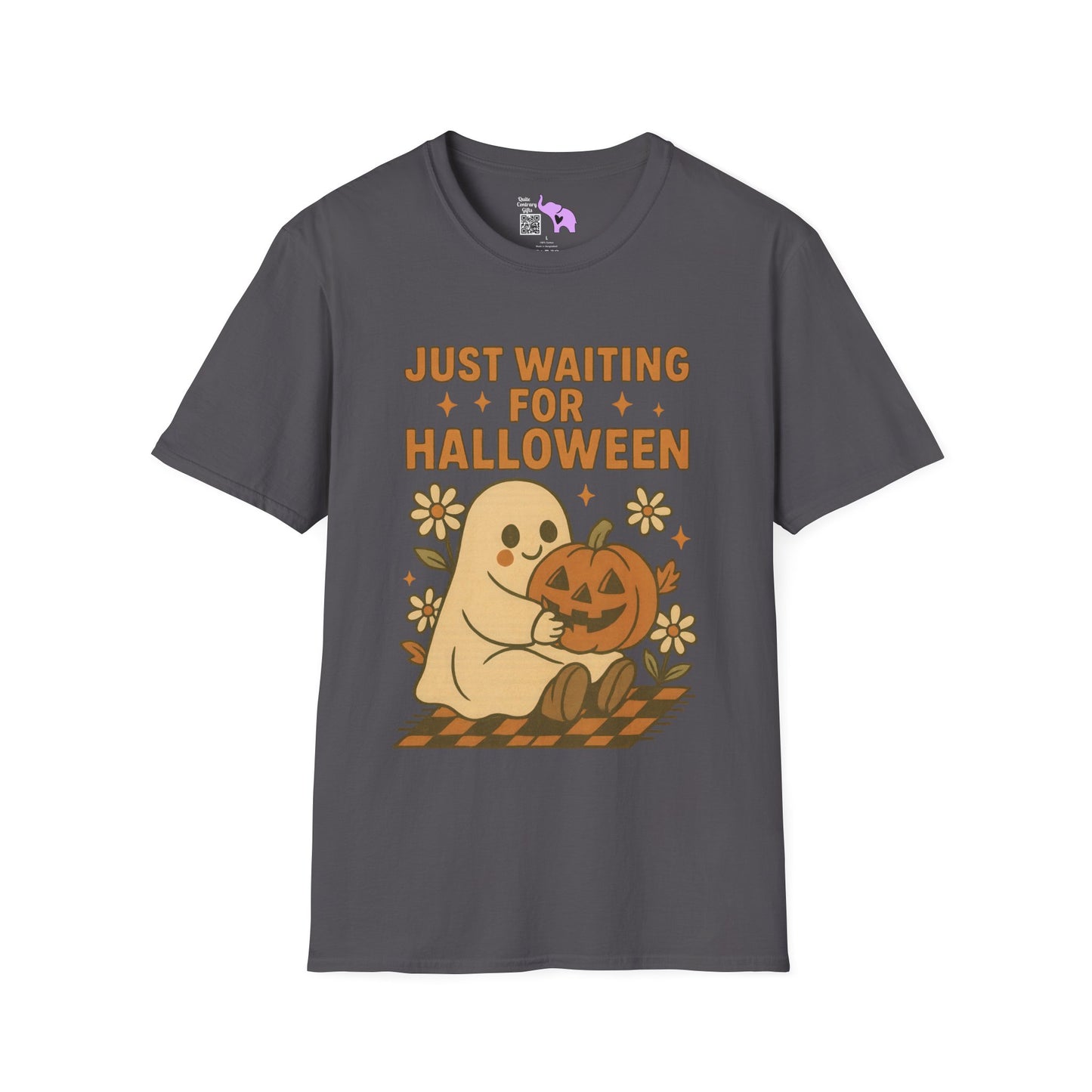 Just Waiting For Halloween Adult T-shirt