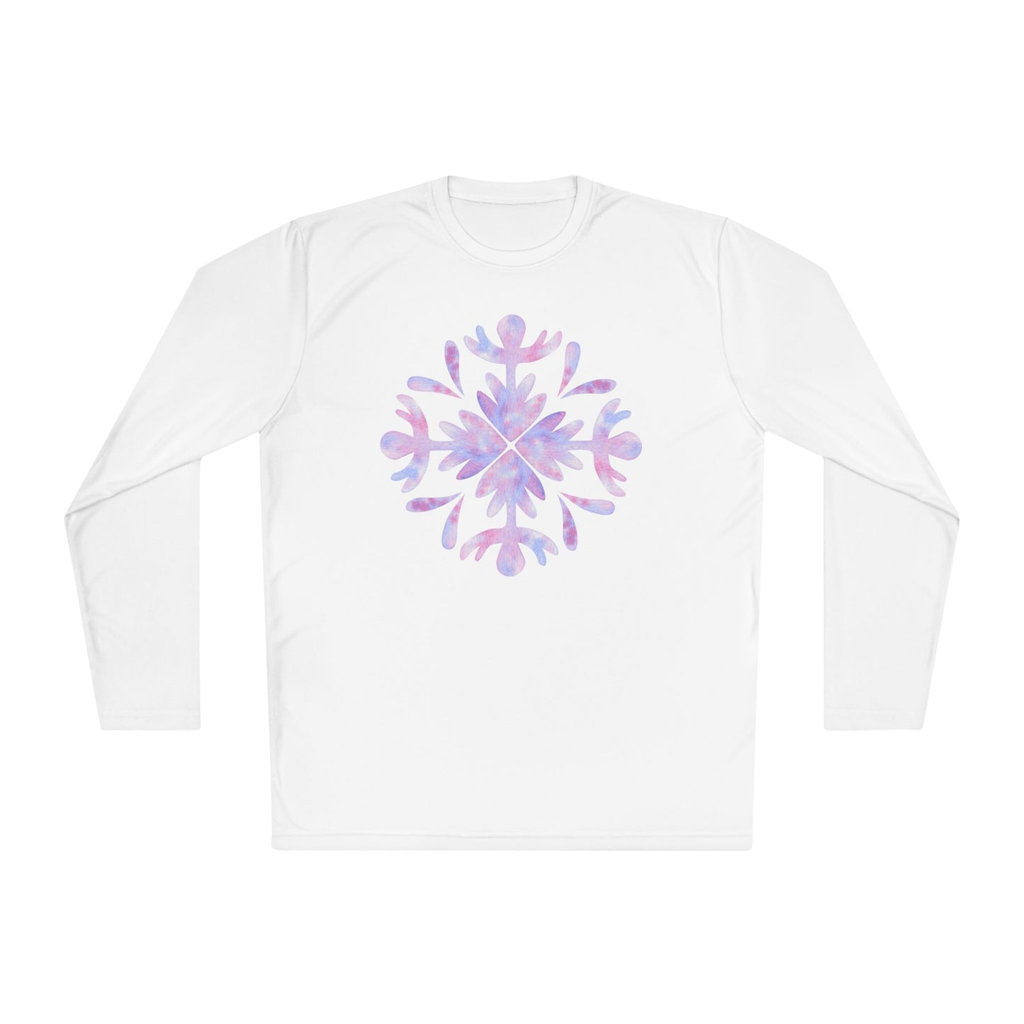 Large Snowflake 3 Adult Long Sleeve Tee