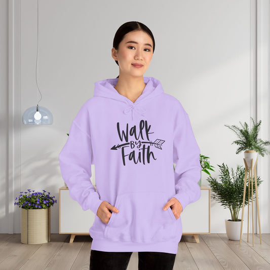 Walk By Faith Heavy Blend™ Hooded Sweatshirt