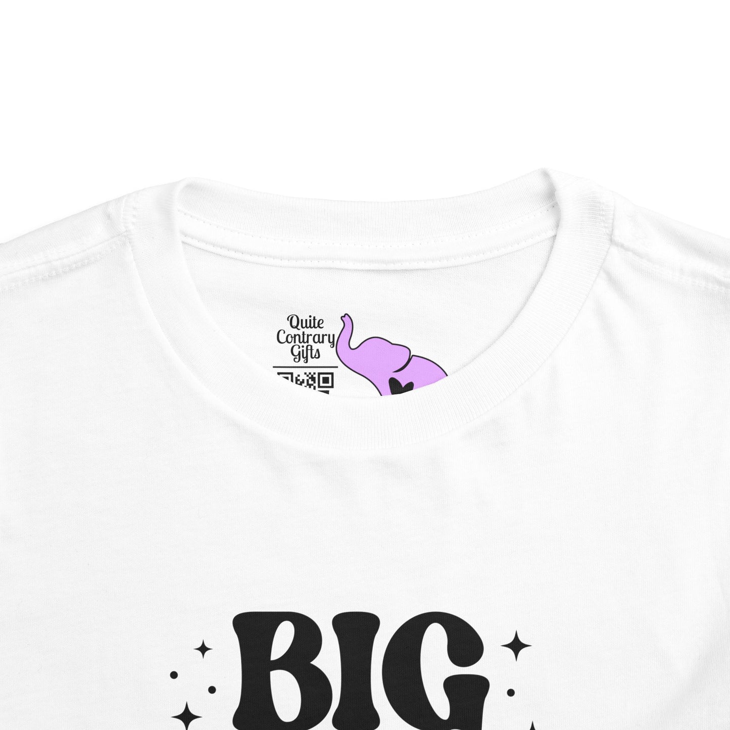 Big Sister Finally (Stars) Toddler Tee