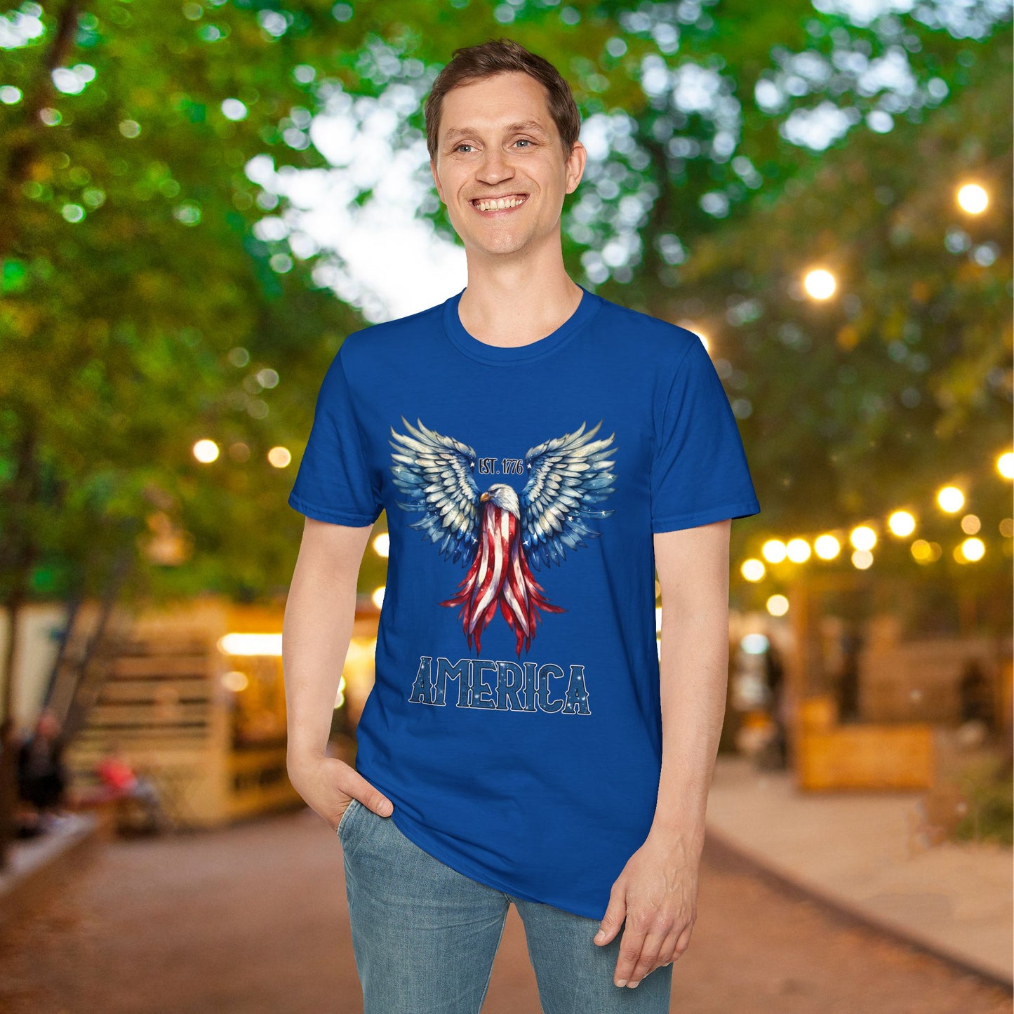 1776 America Eagle Adult T-shirt