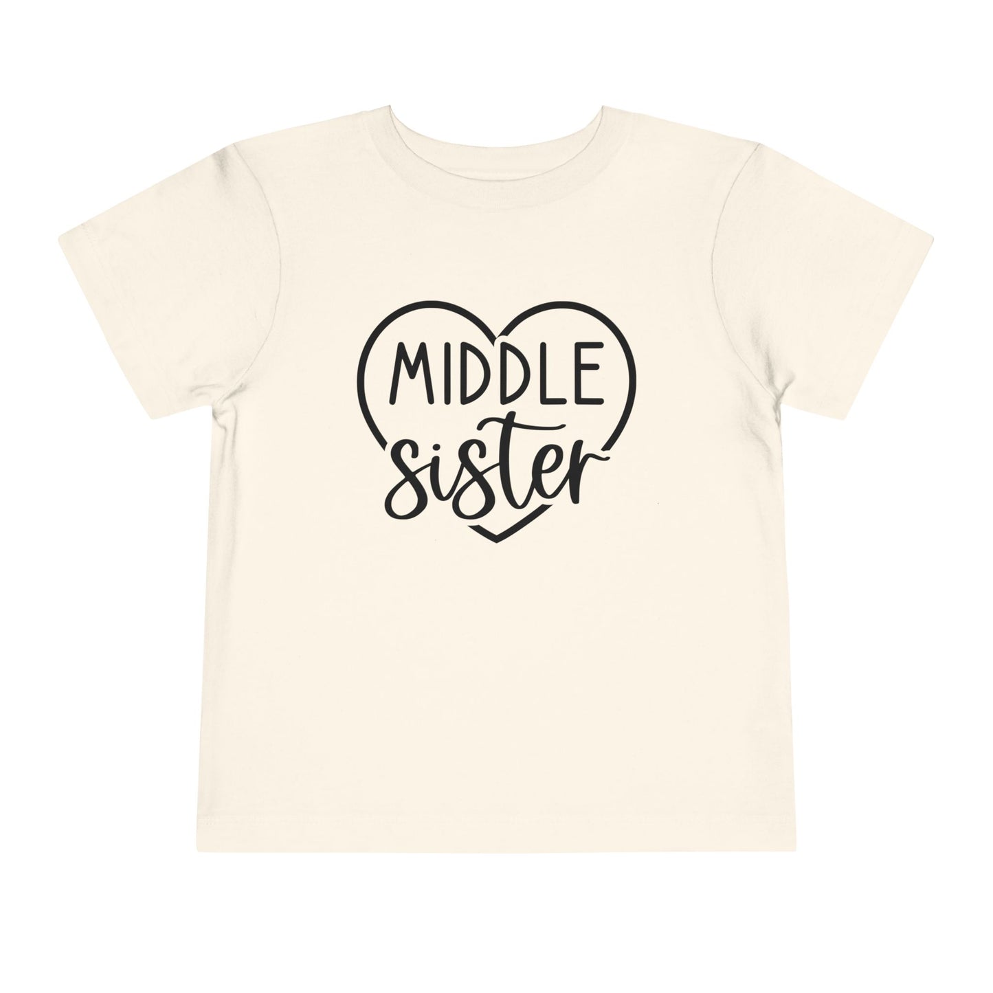 Middle Sister (Heart) Toddler Tee