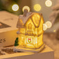 Small Christmas LED Light Up Resin House Village