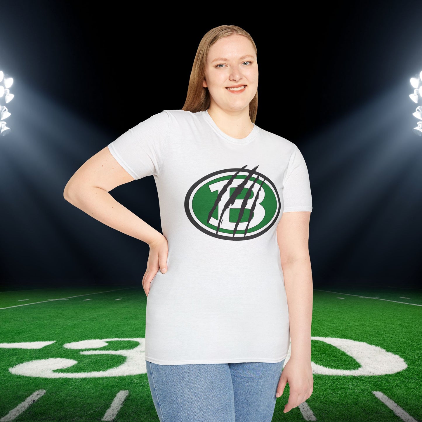 Brenham ISD Logo w/Claw Marks Adult T-shirt