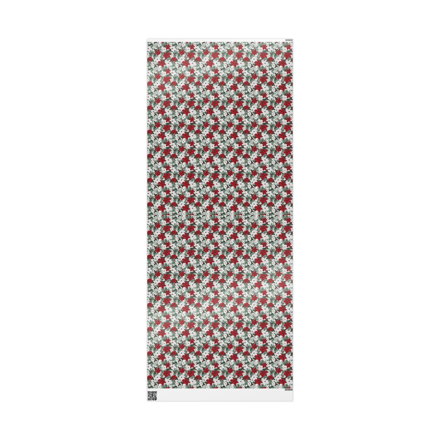 Winter Poinsettia Garden Wrapping Paper