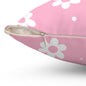 Pretty Petals & Dots Throw Pillow