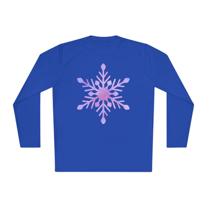 Large Snowflake Adult Long Sleeve Tee