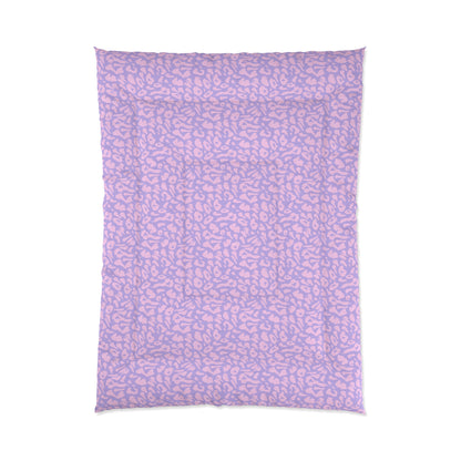 Purple & Pink Cheetah Print Comforter