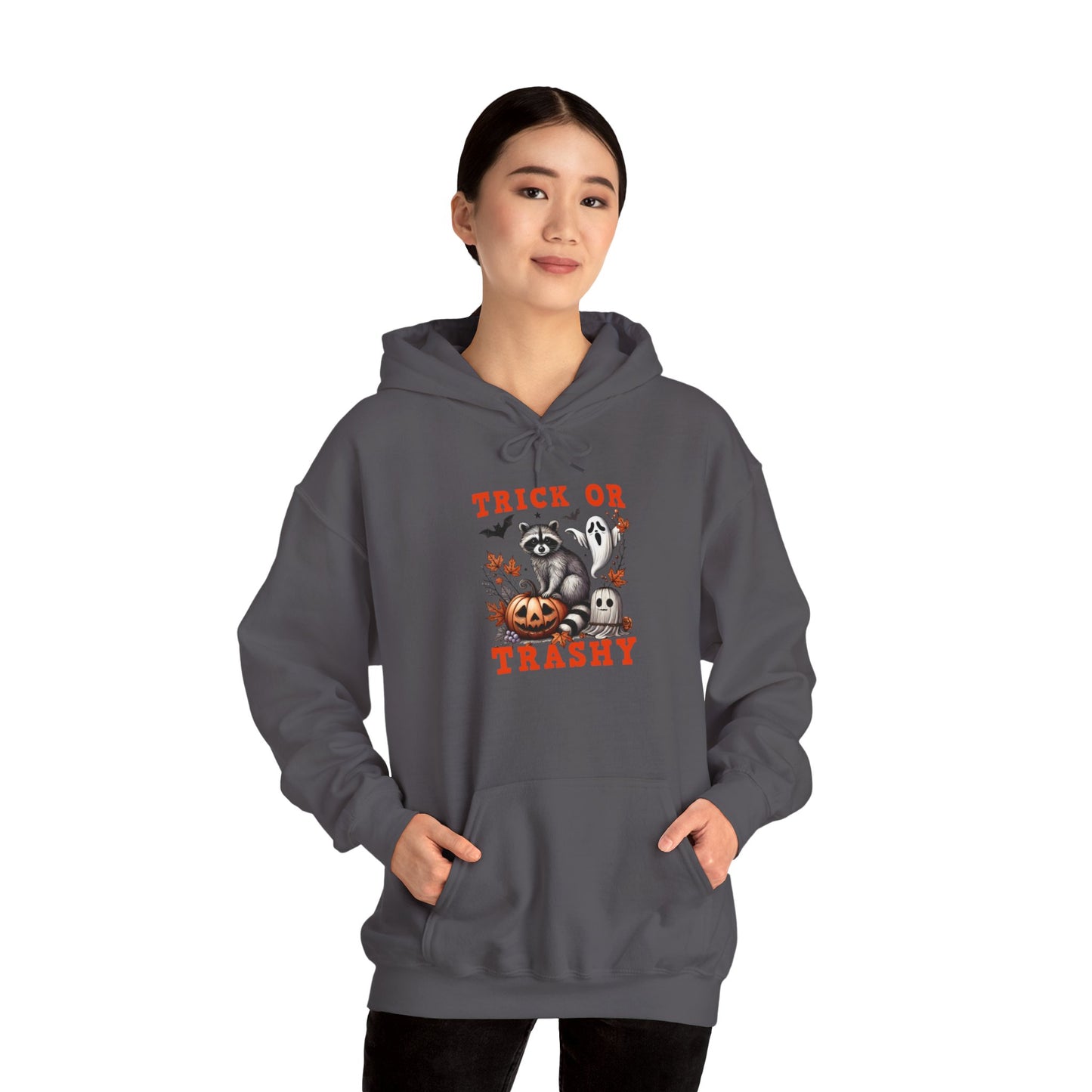 Trick or Trashy Racoon Heavy Blend™ Hooded Sweatshirt