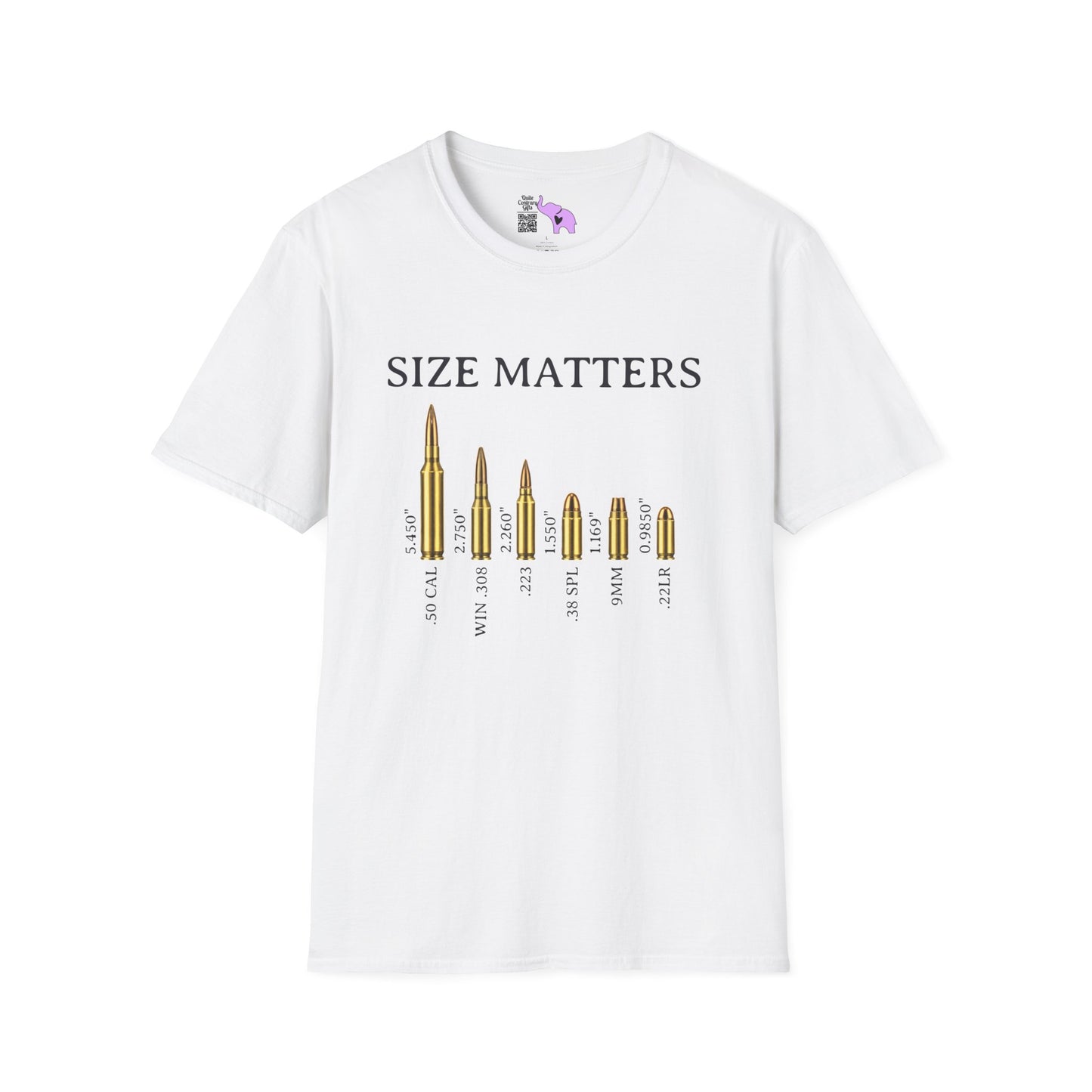 Size Matters (Ammo) Adult T-shirt