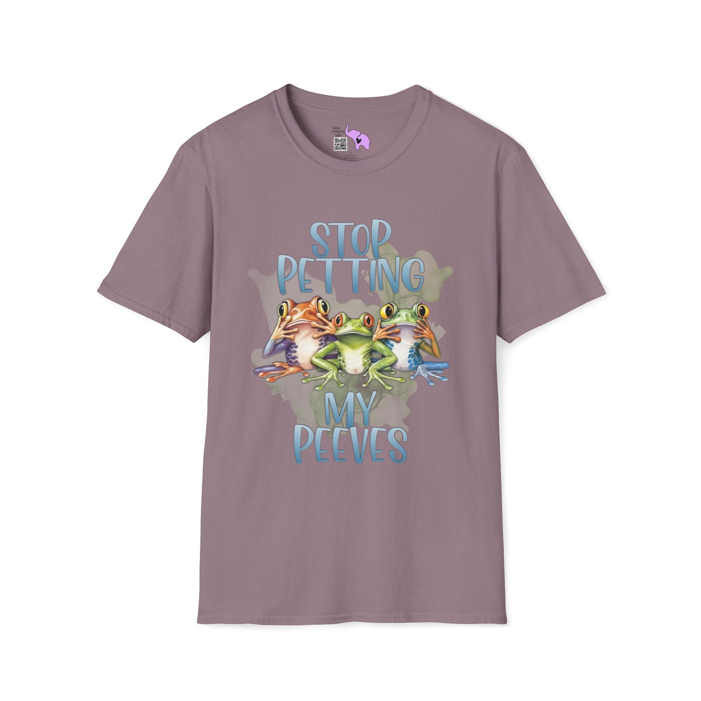 Stop Petting My Peeves (Frogs) Adult T-shirt