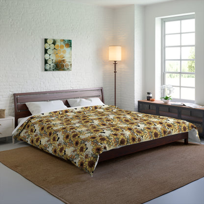 Honeycomb & Sunflowers Comforter