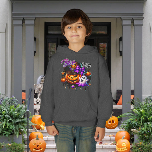 Boo Y'all Youth Heavy Blend Hoodie