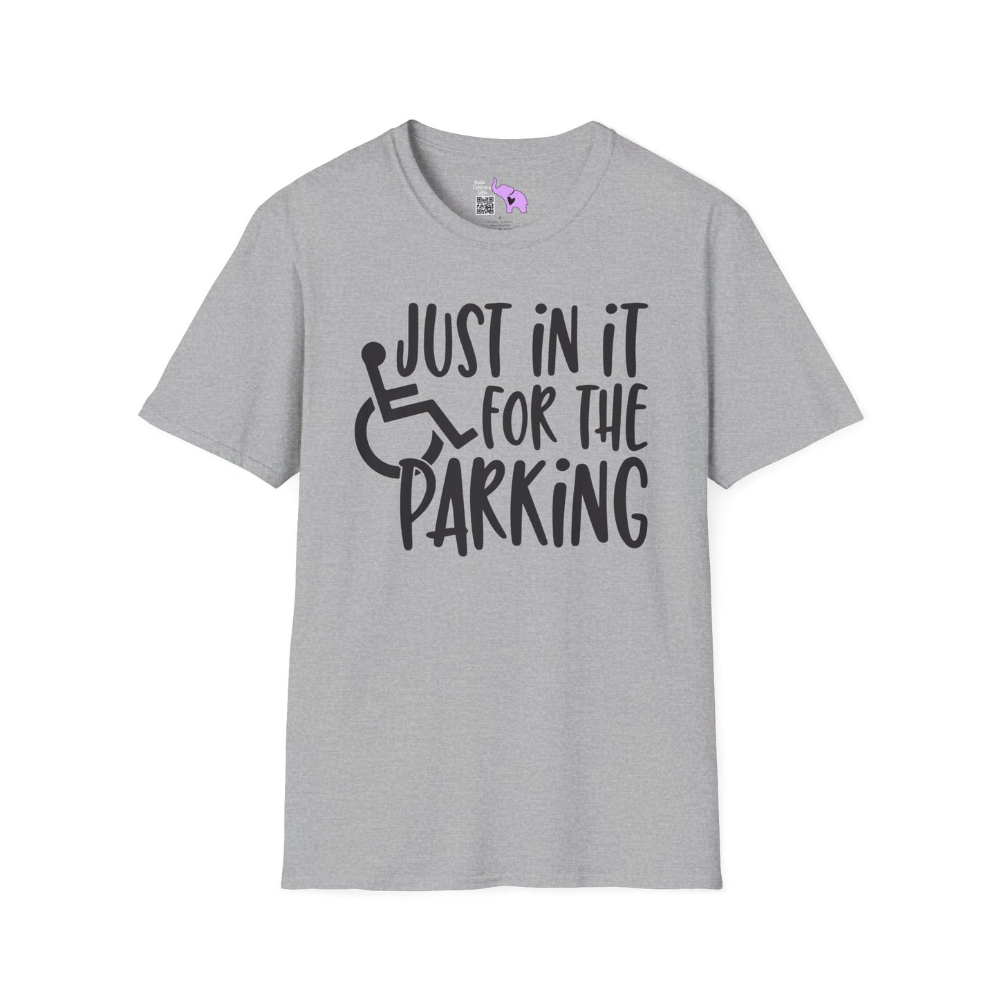Just In It For The Parking (Wheelchair User) Adult T-shirt
