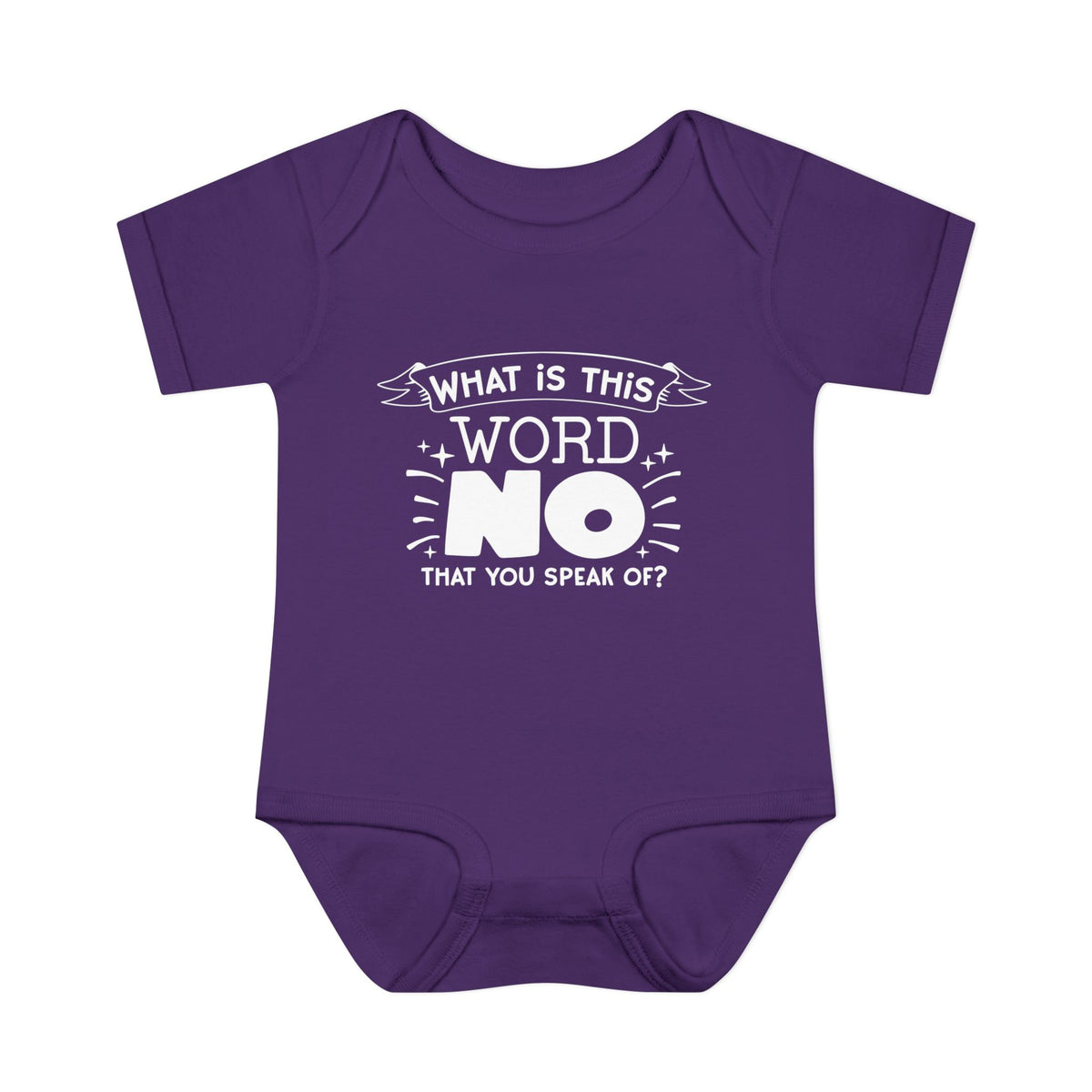 What Is This Word No That You Speak Of? Baby Rib Bodysuit
