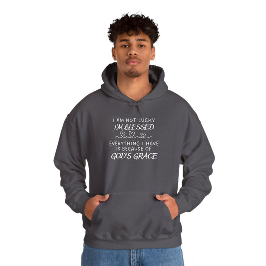 I'm Not Lucky I'm Blessed... Heavy Blend™ Hooded Sweatshirt