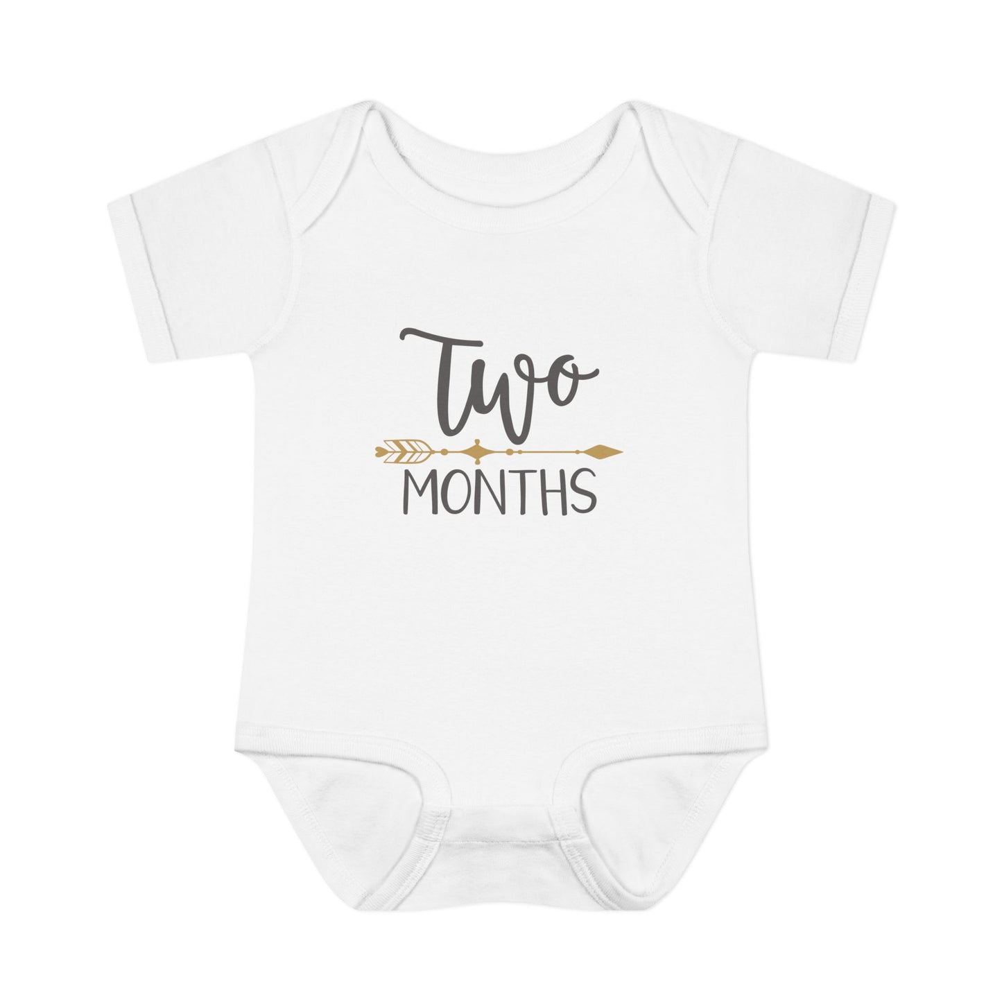 Golden Arrow Milestone Baby Bodysuit-Two Months
