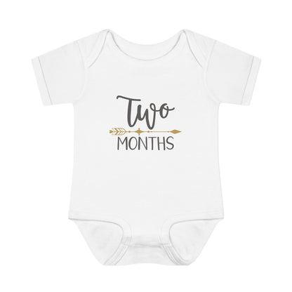 Golden Arrow Milestone Baby Bodysuit-Two Months