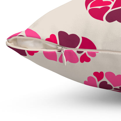 Simple Hearts Throw Pillow