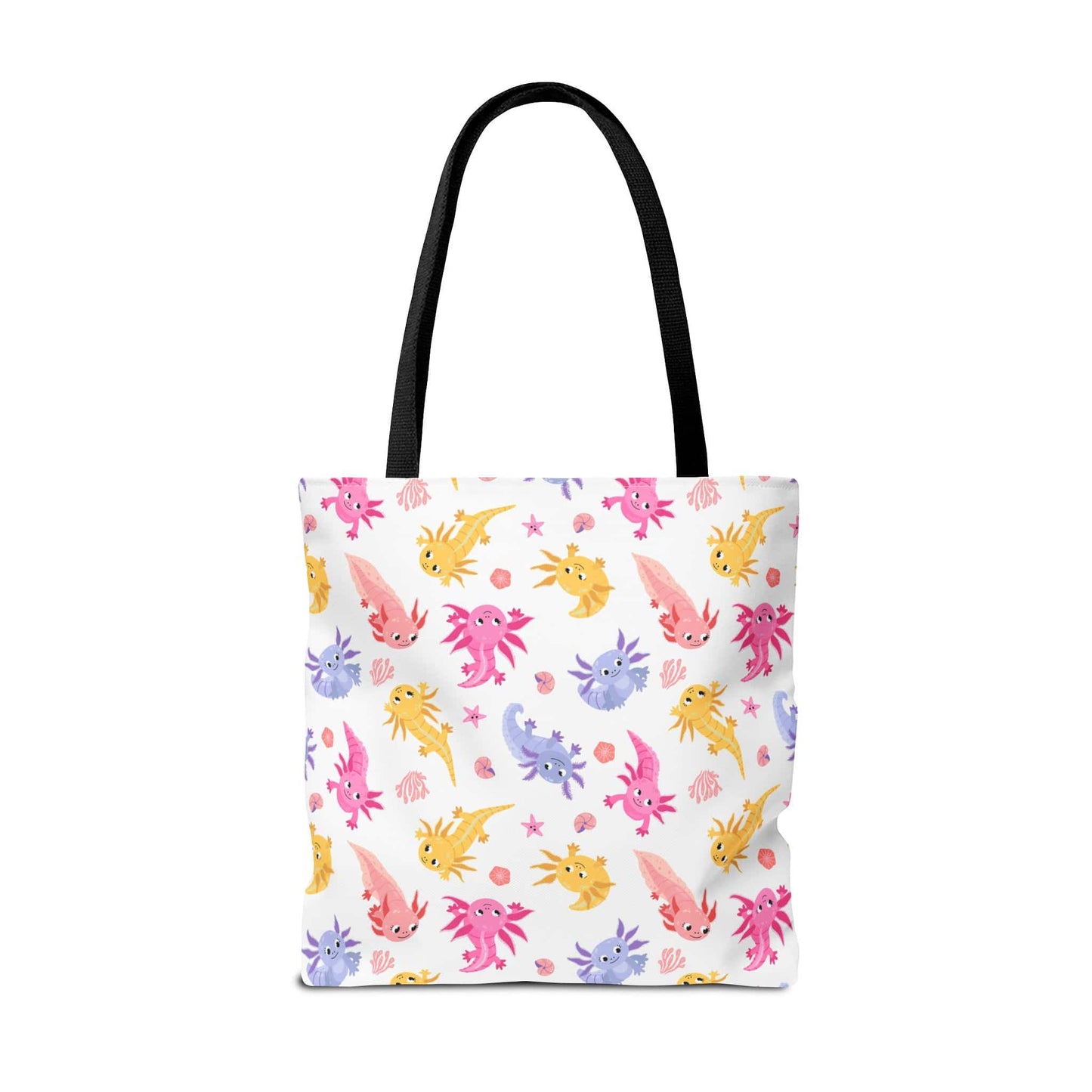 Axolotl Whimsy Canvas Tote Bag
