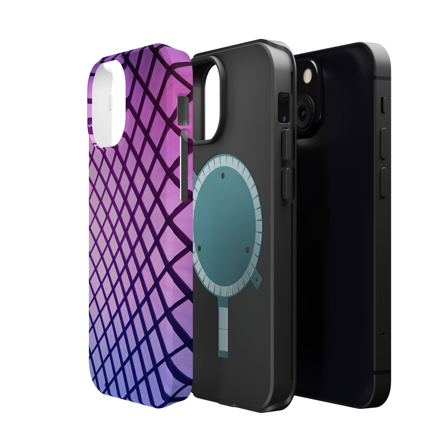 Midnight Mist Mosaic MagSafe® Compatible Tough Case for iPhone
