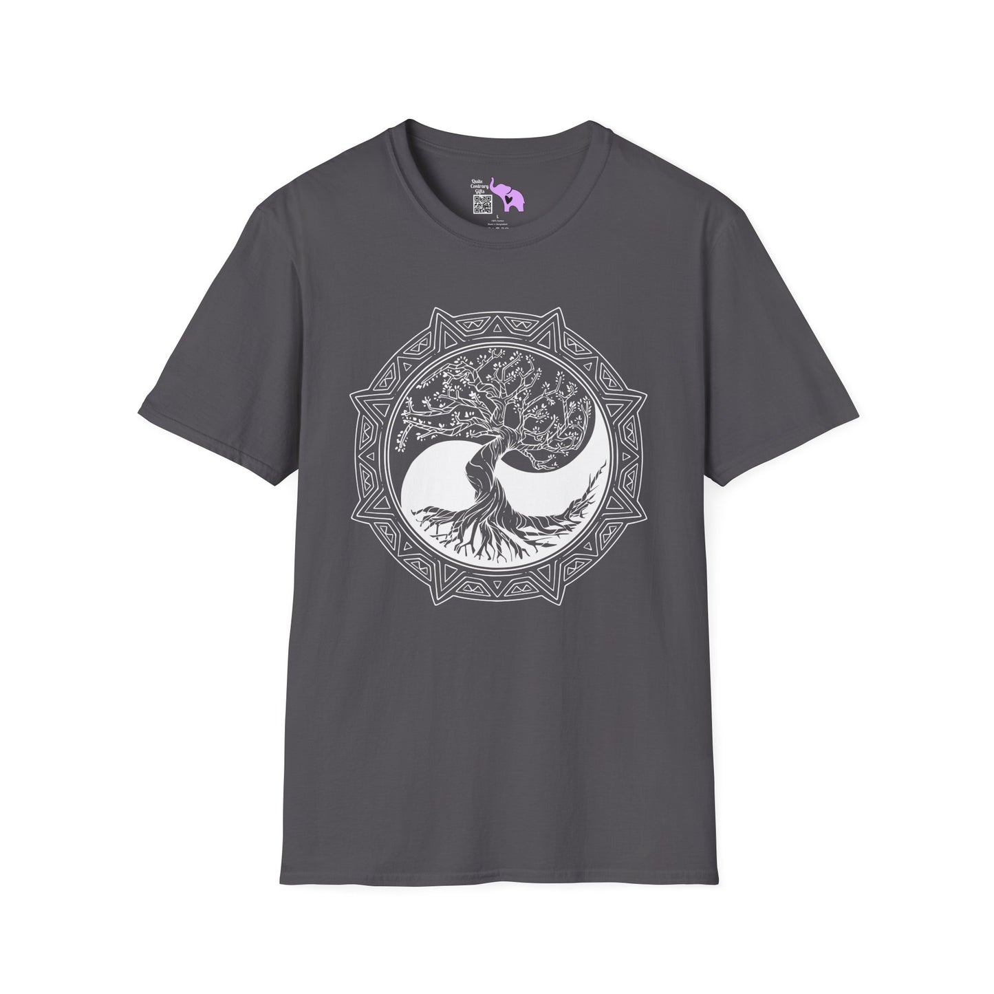 Tree of Life Yin Yang 6 Adult T-shirt