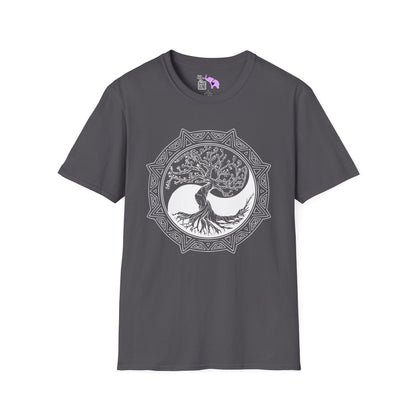 Tree of Life Yin Yang 6 Adult T-shirt