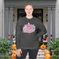 Floral Pumpkins Adult Long Sleeve Tee