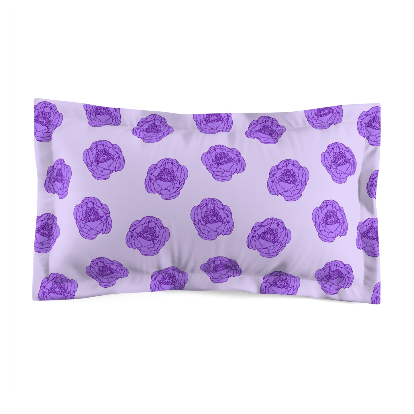 Lilac Mist Peonies Pillow Sham