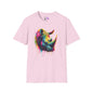 Colorful Rhino Adult T-shirt