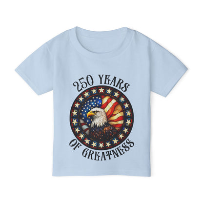 250 Years of Greatness (Stained Glass Eagle) Heavy Cotton™ Toddler T-shirt