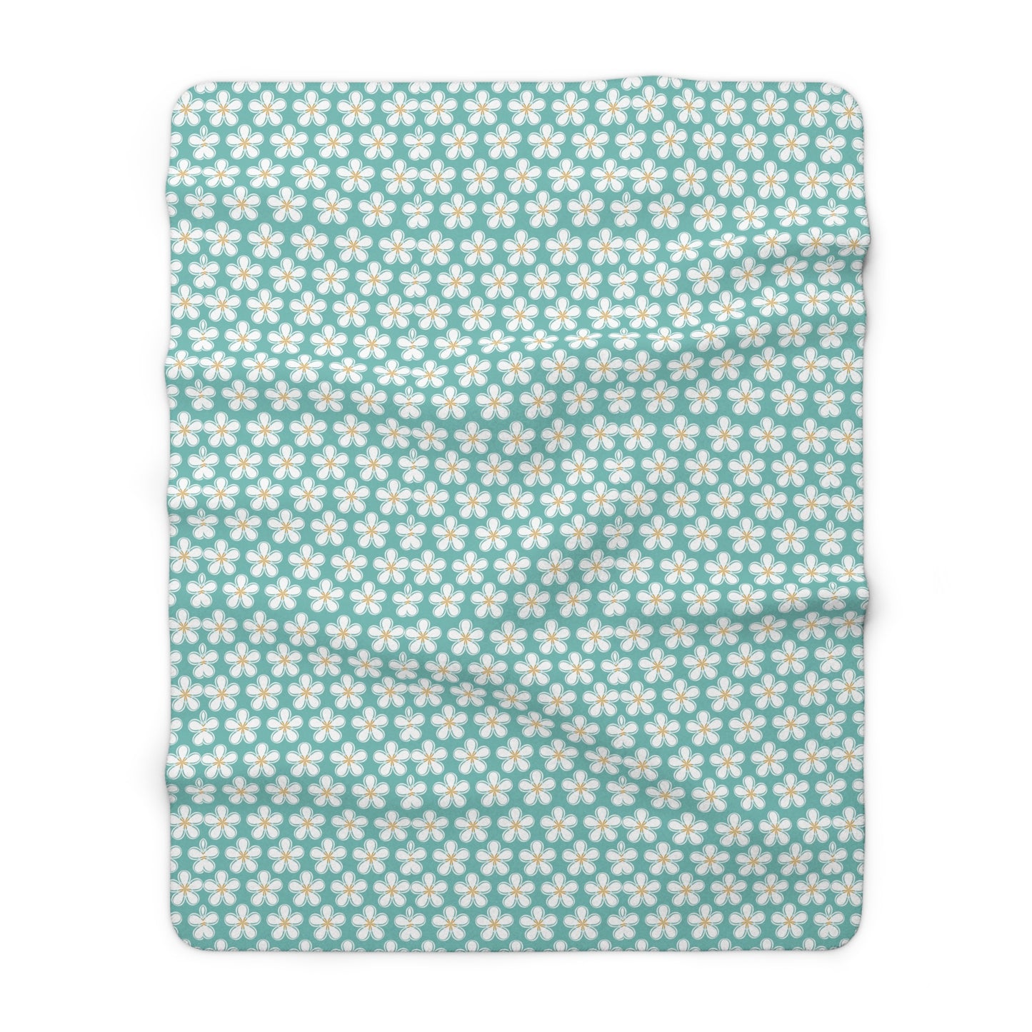 Tealberry Blooms Fleece Blanket