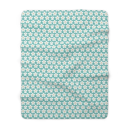 Tealberry Blooms Fleece Blanket